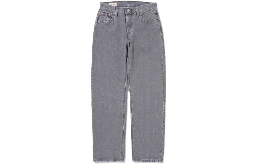Levis Jeans Women's Gray Moderate Straight Fit Pants