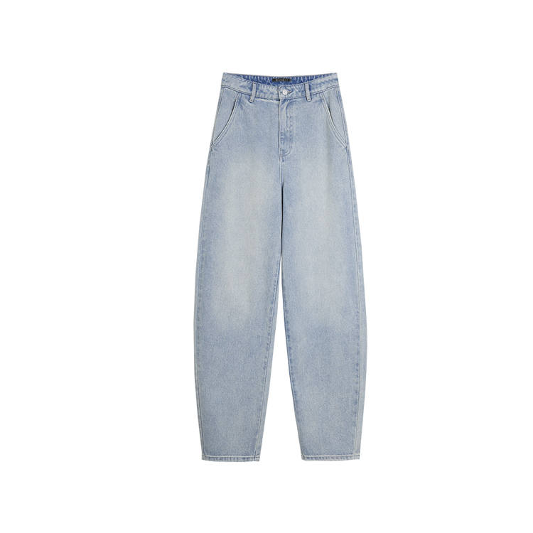 ELLE Jeans Women's Blue Moderate Straight Fit Pants