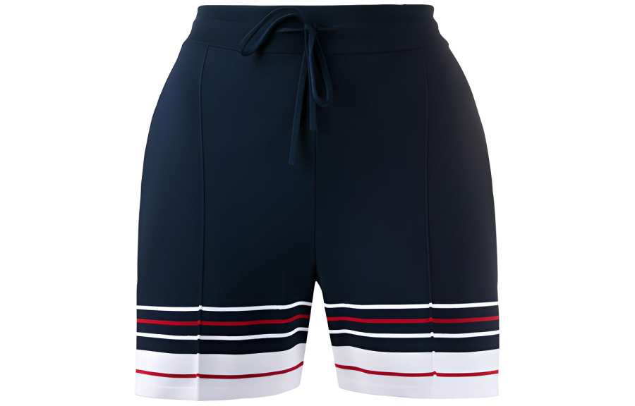 THOM BROWNE Thom Browne double cricket stripe pintuck shorts