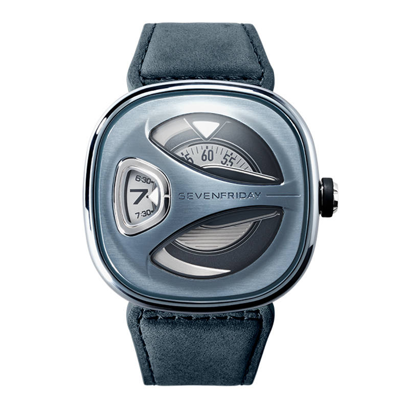 SEVENFRIDAY Automatic Mechanical Movement 50m Waterproof Men's Watches Watch Blue Dial