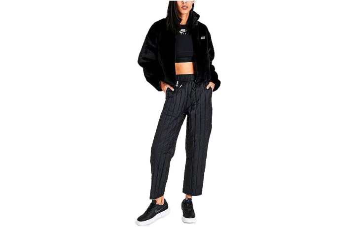 Nike Nike Knitted Sweatpants Women's Black Moderate Straight Fit Pants