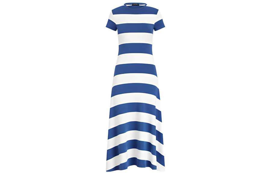 Polo Ralph Lauren SS22 Short Sleeved Dress Women's Blue