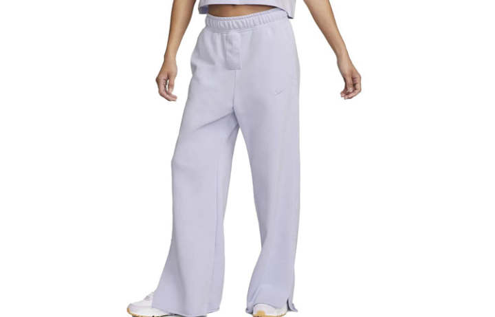 Nike Nike Knitted Sweatpants Women's Light Purple Moderate Wide Leg Pants