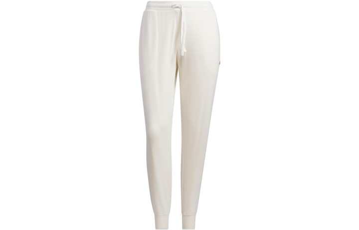 Adidas Adidas Knitted Sweatpants Women's Pink White Moderate Cuffed Pants
