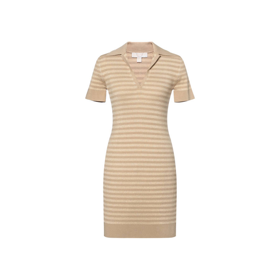 MICHAEL KORS Short Sleeved Dresses Women's Khaki Moderate Short