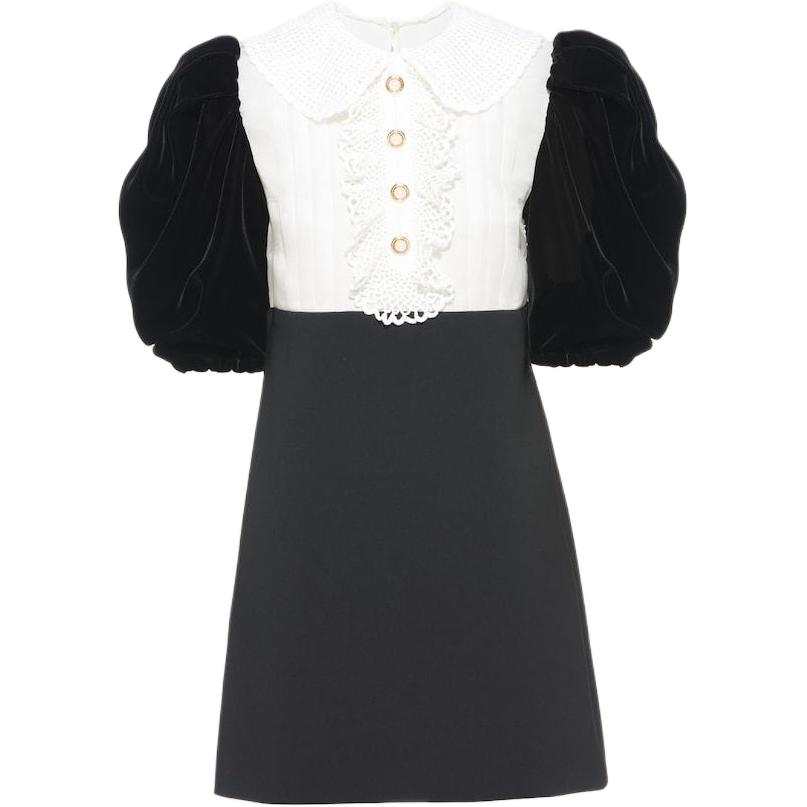MIU MIU Short Sleeved Dress Women's Black