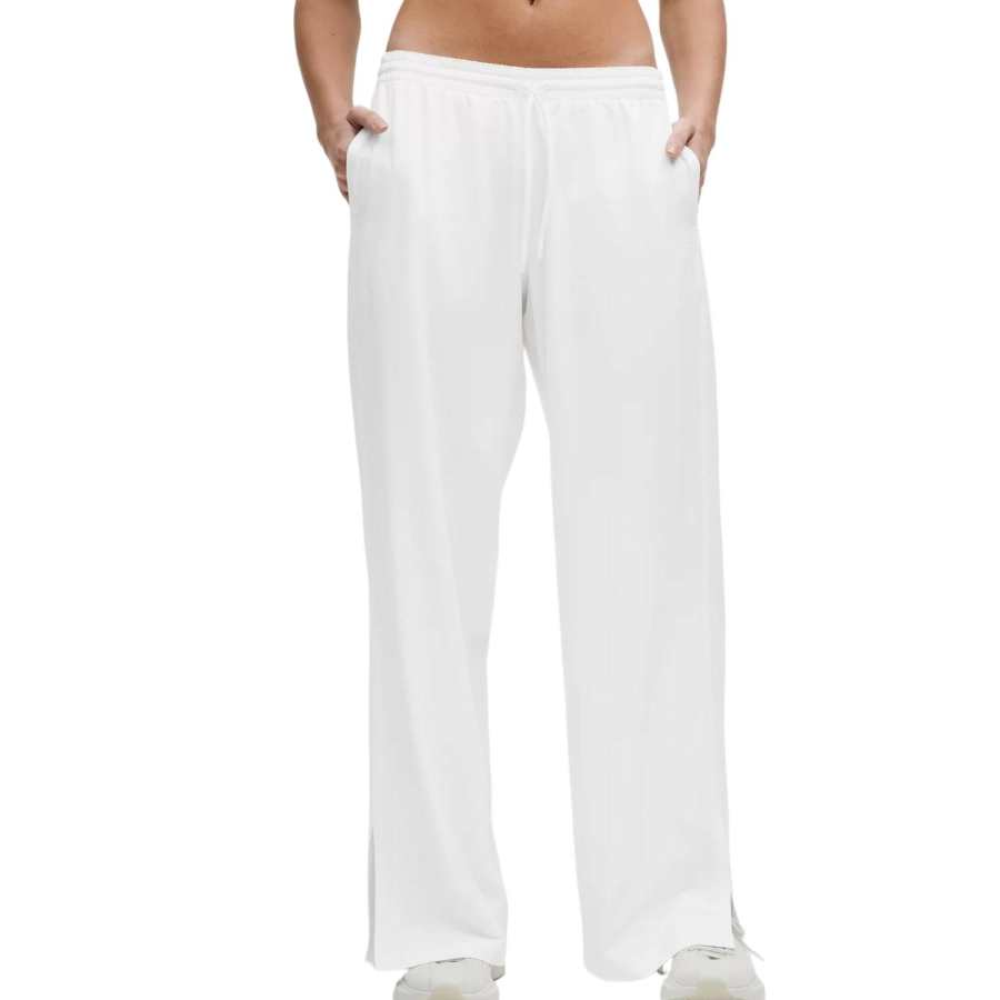 Lululemon Wide Leg Track Pant Regular Casual Pants Women's White