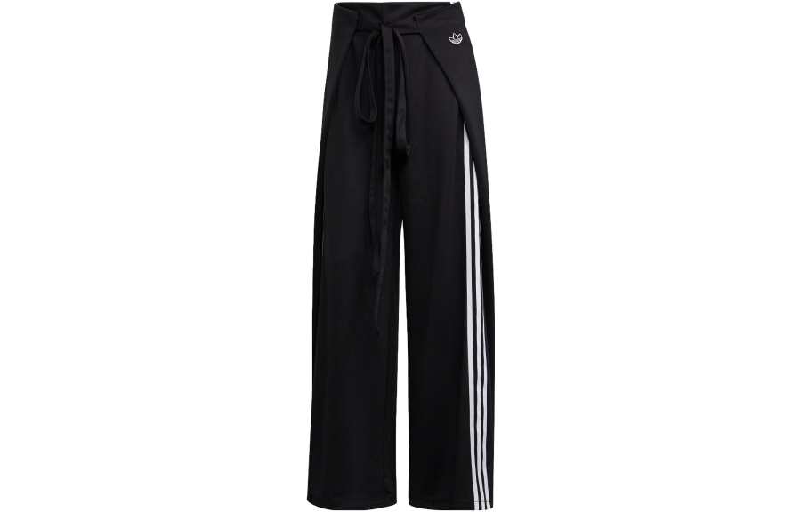 adidas originals Trefoil Women's Wide-Leg Knit Track Pants Black
