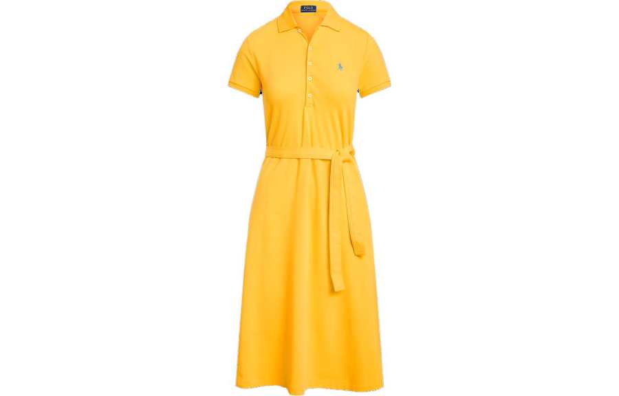 Polo Ralph Lauren Short Sleeved Dress Women's Yellow