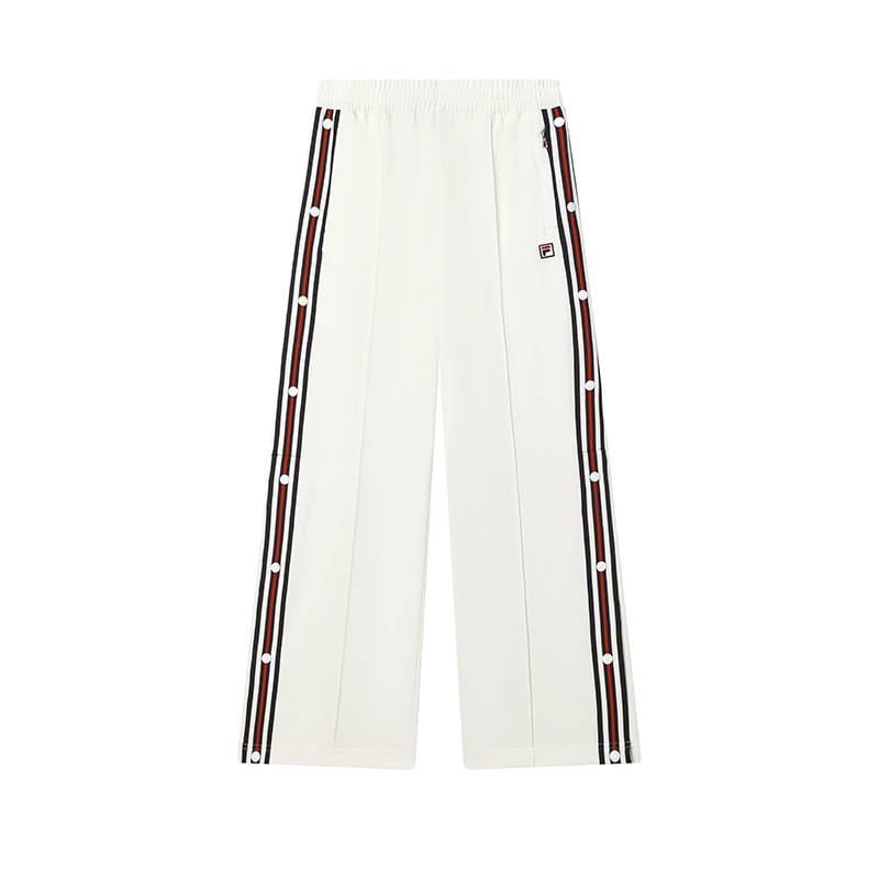 FILA Casual Pants Women's Cloud White Moderate Wide Leg Pants