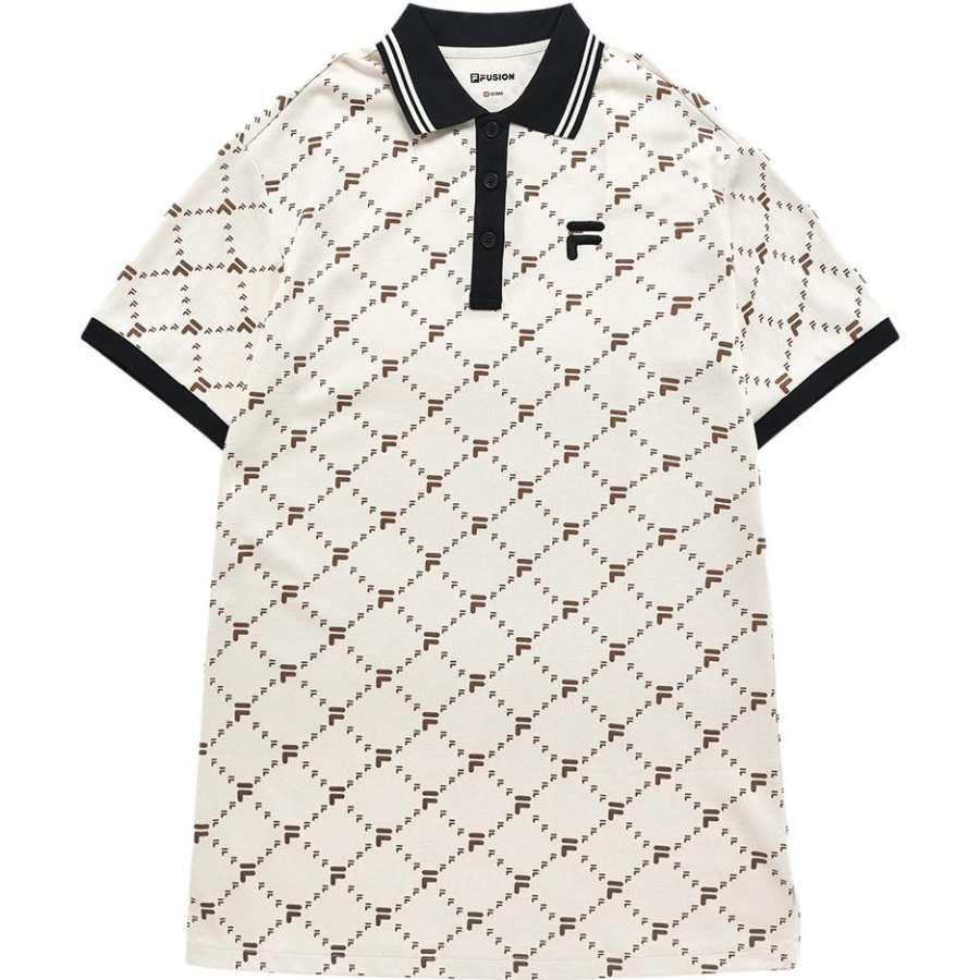 FILA FUSION FOB Short Sleeved Dress Women's Lactose Color