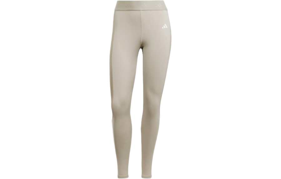 Adidas Adidas Hyperglam Shine Full Length Leggings Women's Beige