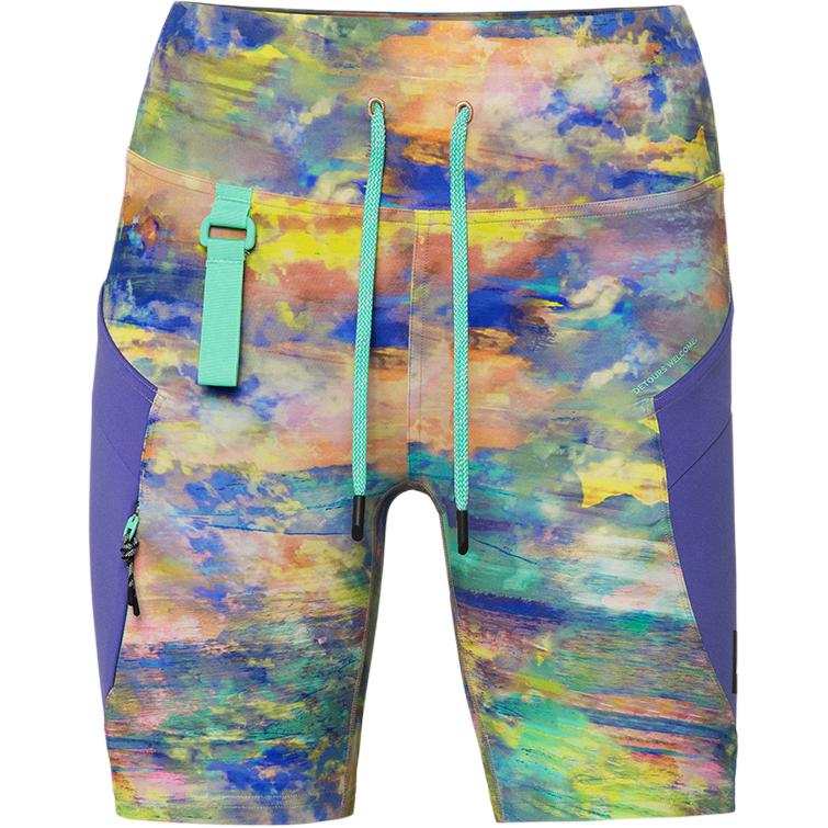 Lululemon Casual Shorts Women's Abstract Oil Paint Multicolor Moderate
