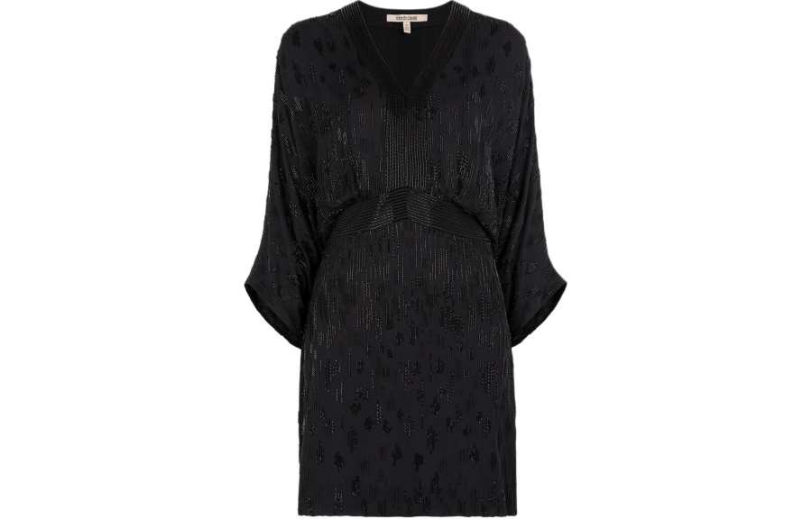 Roberto Cavalli Bead Embellished Short Dress