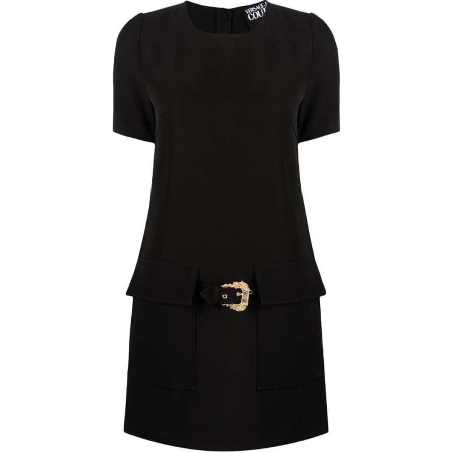 VERSACE JEANS COUTURE Short Sleeved Dress Women's Black