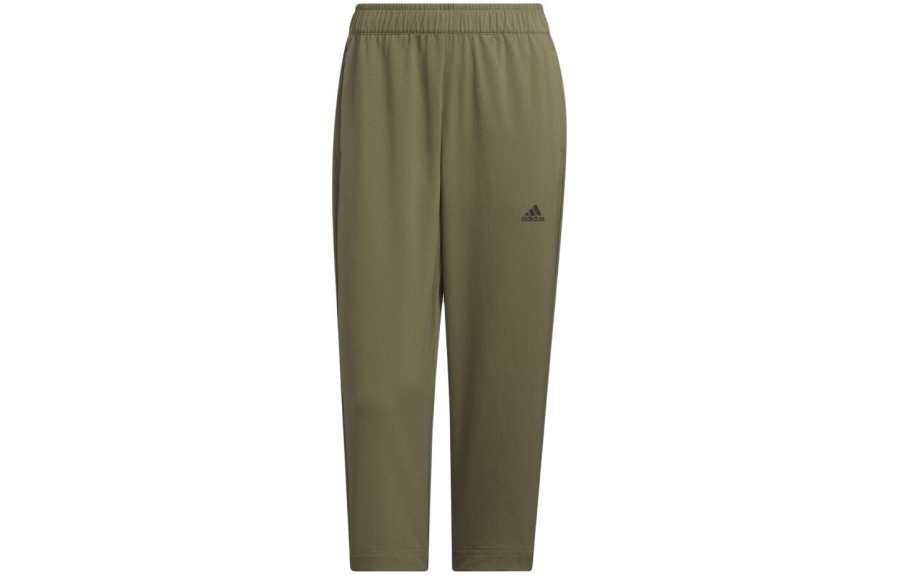 Adidas Adidas Knitted Sweatpants Women's Olive Moderate Straight Fit Pants