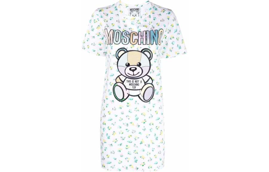 MOSCHINO Short Sleeved Dress Women's White