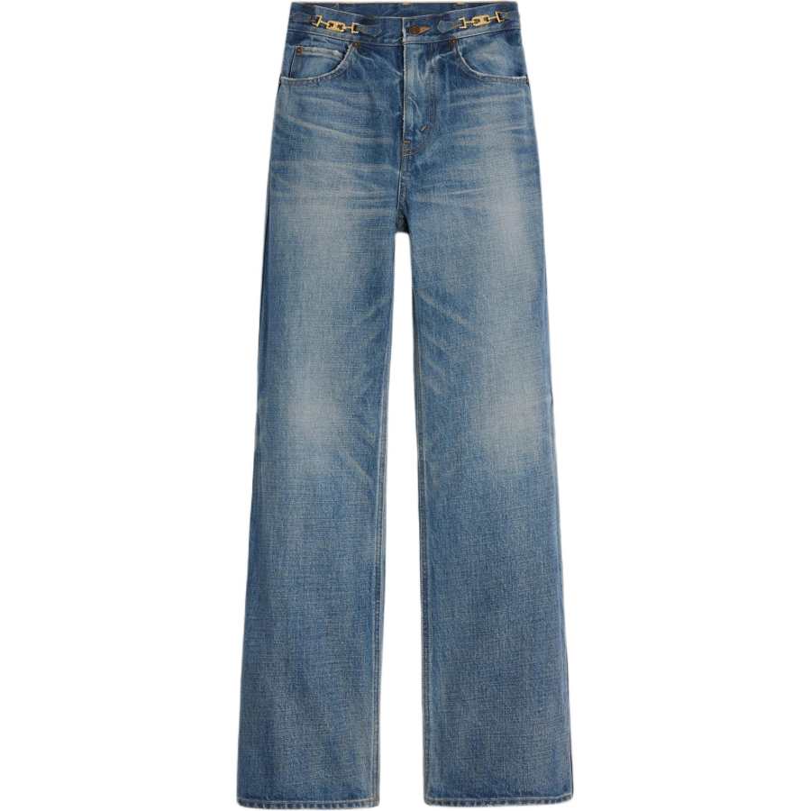 CELINE Jane Flare Jeans In Denim Union Wash