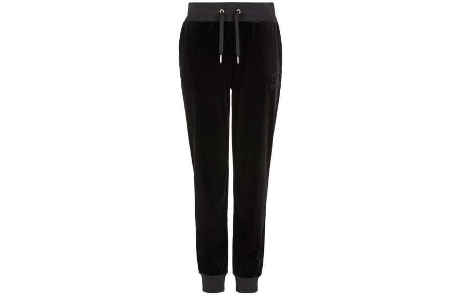 ARMANI EXCHANGE 【Best of: PromotionsPrevious Season】logo-embroidered velour track pants