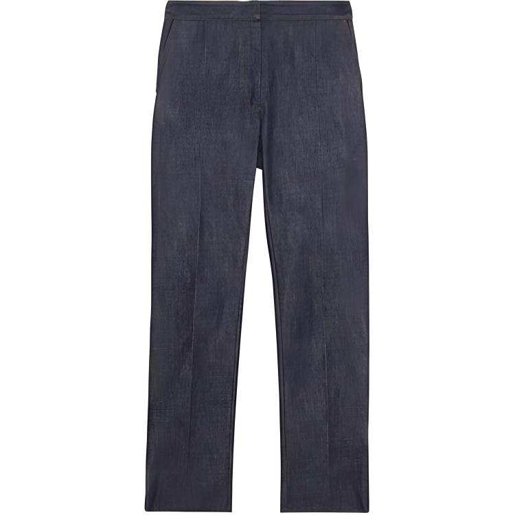 Burberry Jeans Women's Denim Blue Moderate Straight Fit Pants