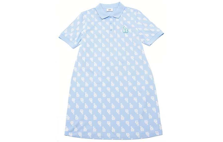 MLB Los Angeles Dodgers SS24 Short Sleeved Dress Women's Sky Blue