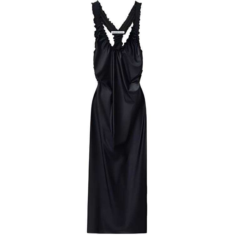 Alexander Wang Sleeveless Dresses Women's Black Crew Neck Moderate Mid Length
