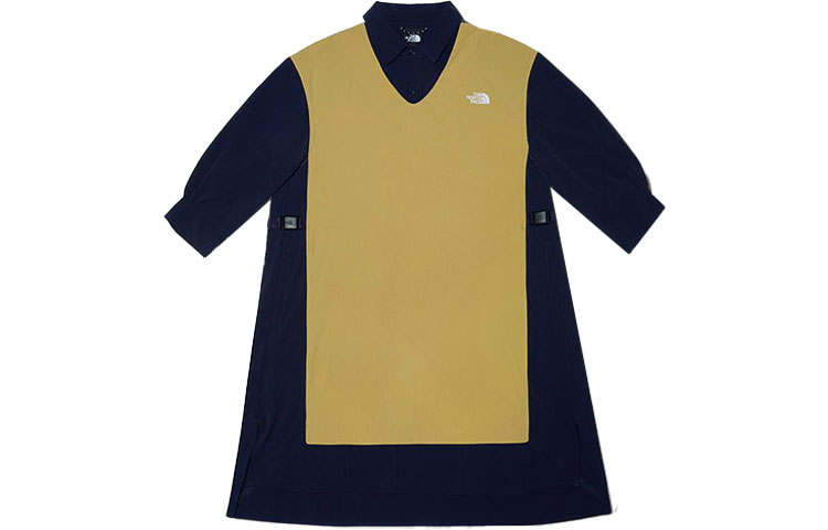 THE NORTH FACE Urban Outdoors Collection FW22 Avant Garde Collection Short Sleeved Dress Women's Khaki