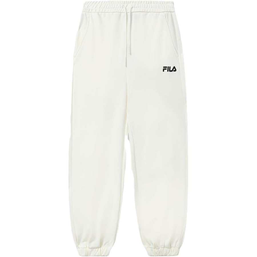 FILA Knitted Sweatpants Women's Milk Salt White