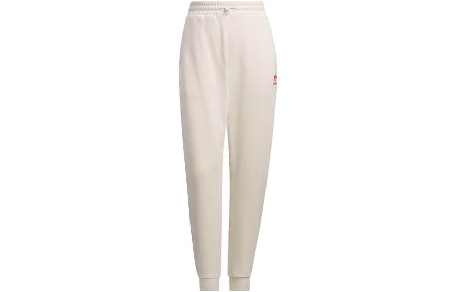 Adidas Originals Knitted Sweatpants Women's Wonder White Moderate Cuffed Pants