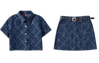 EPTISON WOMAN X Xu Jingfu Xu Jingfu Joint Series Shirt Matching Sets Women's Moderate Short