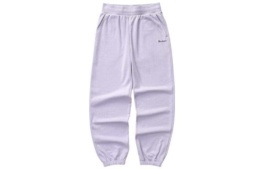 Skechers Knitted Sweatpants Women's Freesia Purple Moderate Cuffed Pants
