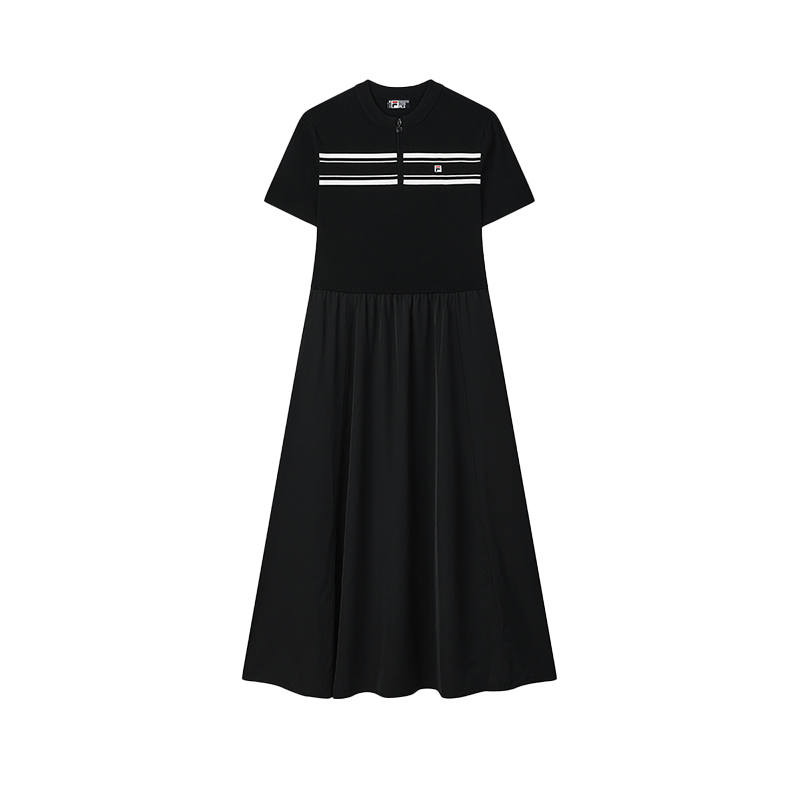 FILA Short Sleeved Dress Women's Jet Black