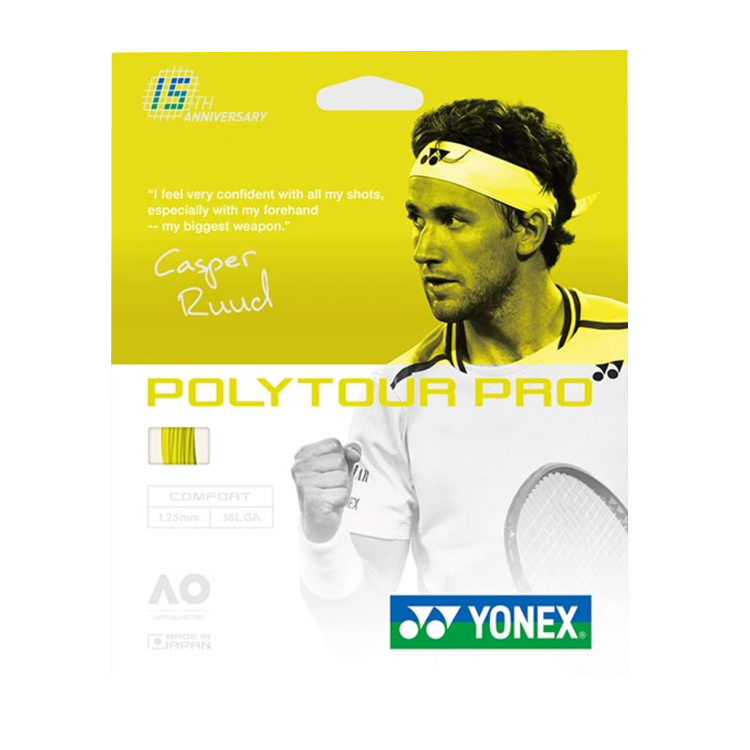 YONEX YONEX Tennis Racket Strings Polyester Unisex 12m Flash Yellow