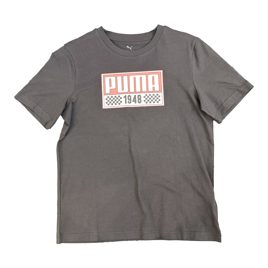 PUMA T Shirts Unisex Black Crew Neck Moderate