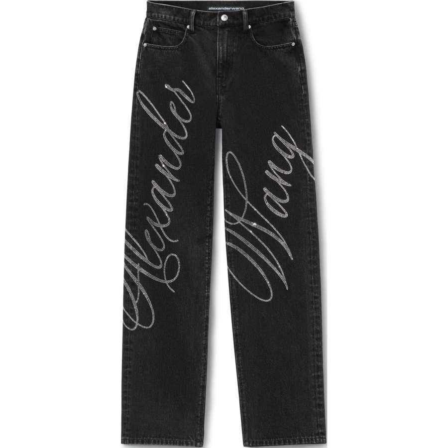 Alexander Wang Ez logo-embellished jeans