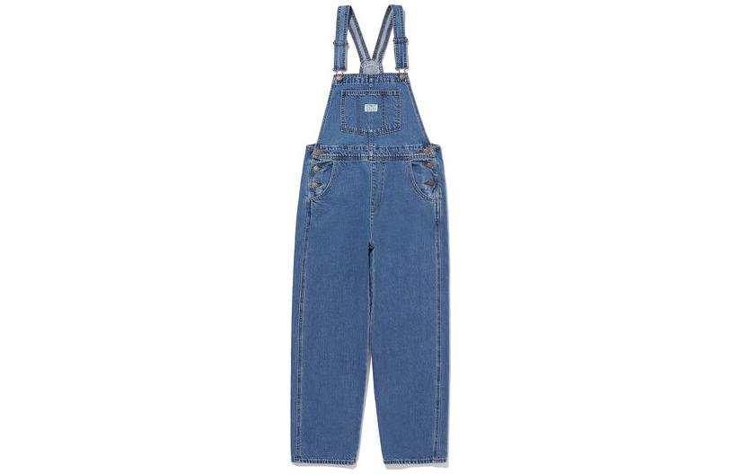 Levis Overalls Women's Indigo Moderate Straight Fit Pants
