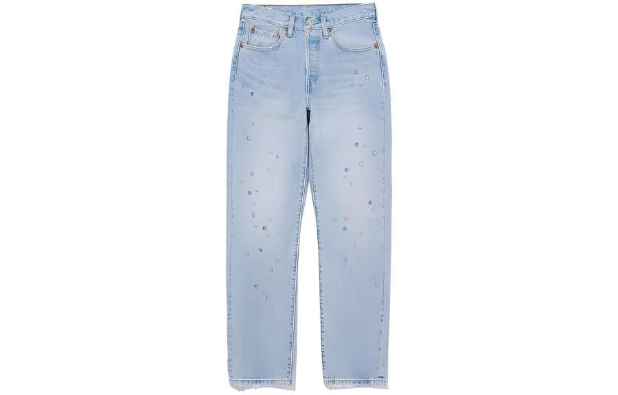 Levis Jeans Women's Light Indigo Moderate Straight Fit Pants