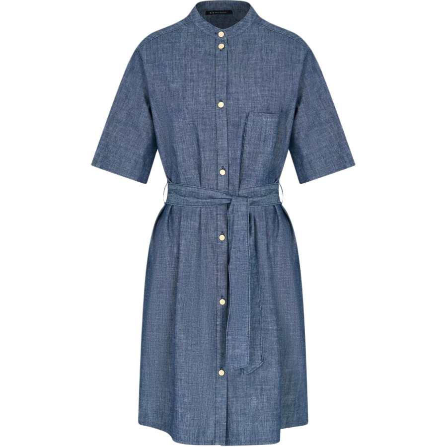ARMANI EXCHANGE Tied waist Cotton Dress