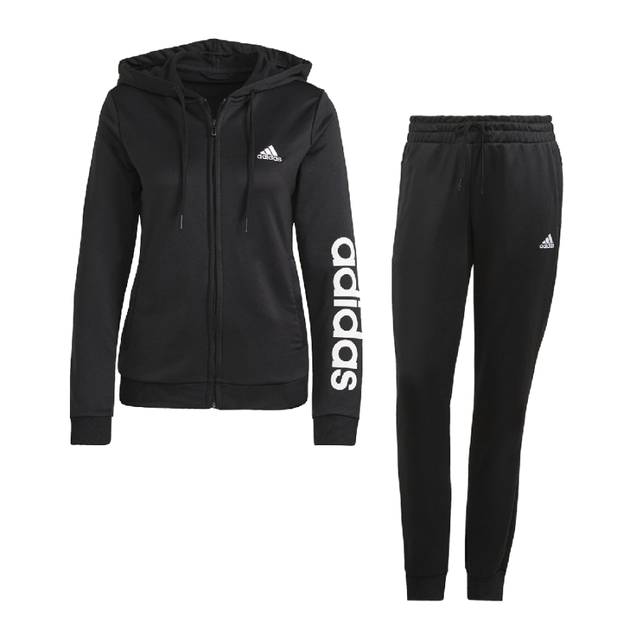 Adidas Adidas French Terry Tracksuit Casual Suit Women's Black