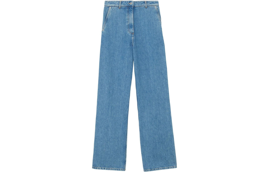 Burberry logo-patch flared jeans