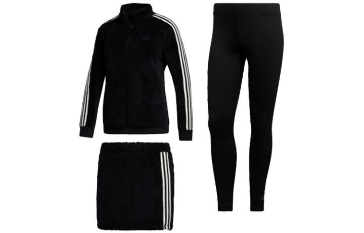 Adidas Adidas Casual Suits Women's Black Stand Collar Moderate