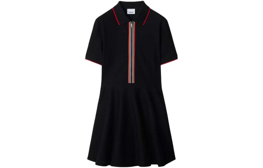 Burberry Short Sleeved Dress Women's Black