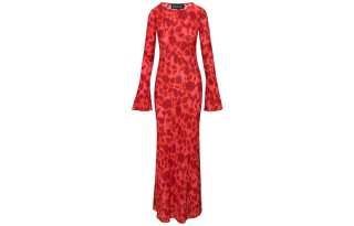Réalisation Par Long Sleeved Dresses Women's Havana Crew Neck Thin Long