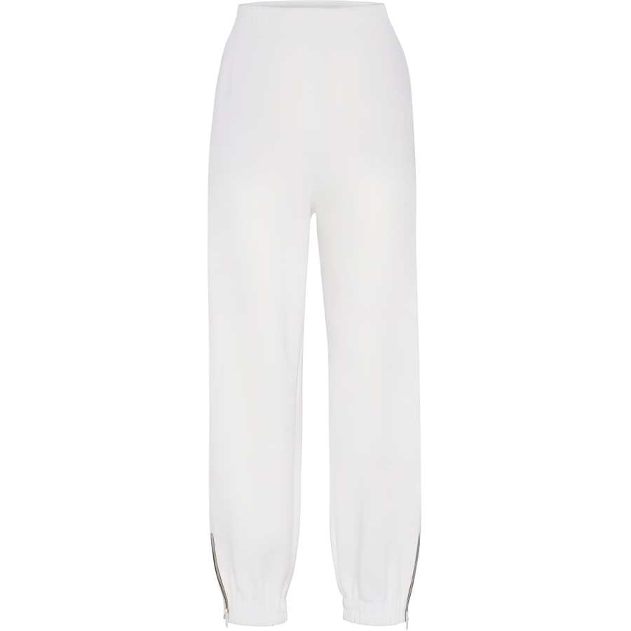 Brunello Cucinelli SS24 Knitted Sweatpants Women's White