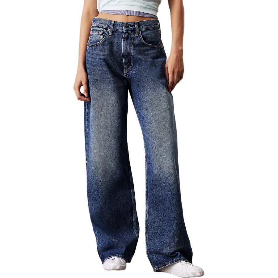 CALVIN KLEIN Jeans Europe Version Women's Medium Blue