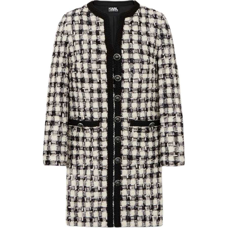 KARL LAGERFELD / Karl Lagerfeld Jeans Long Sleeved Dress Women's Black White