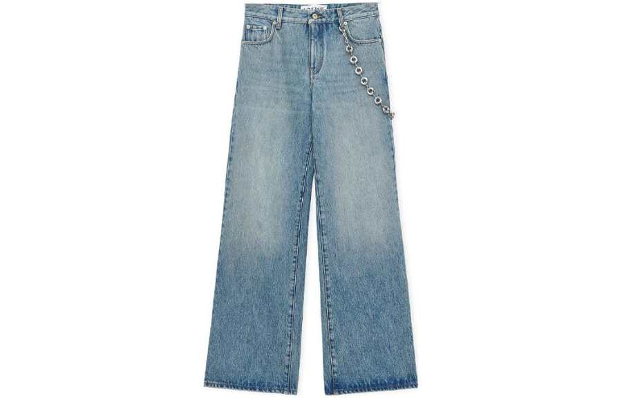 LOEWE LOEWE Chain Jeans 'Washed Denim'
