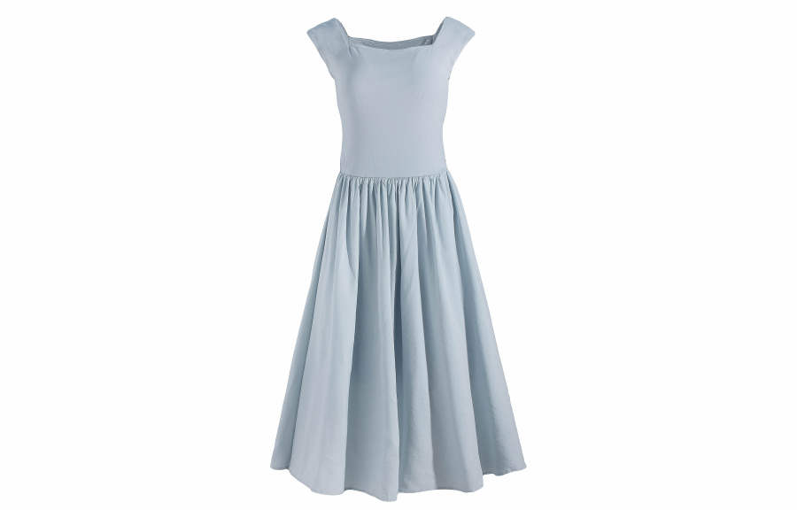 CPAURA Slip Dresses Women's Blue