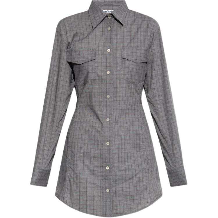Acne Studios Acne Studios Long Sleeved Dress Women's Gray