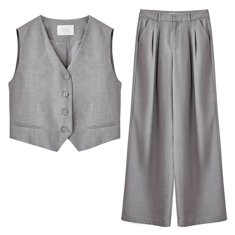 XIANGYING Business Suit Women's Gray